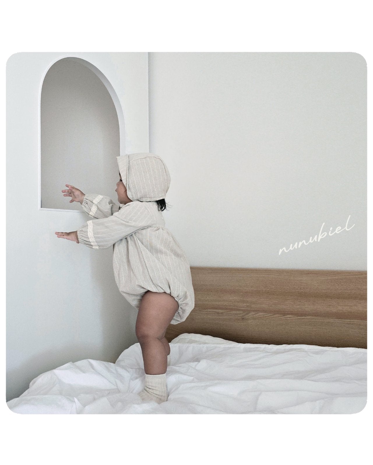 ［nunubiel］Lona rompers & bonnet