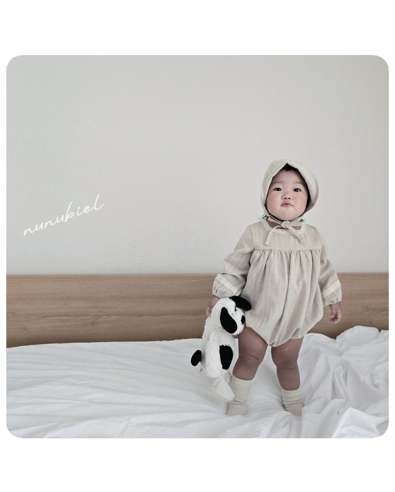 ［nunubiel］Lona rompers & bonnet