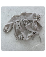 ［nunubiel］Lona rompers & bonnet