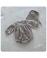 ［nunubiel］Lona rompers & bonnet