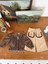 ［marron］Shine flower blouse