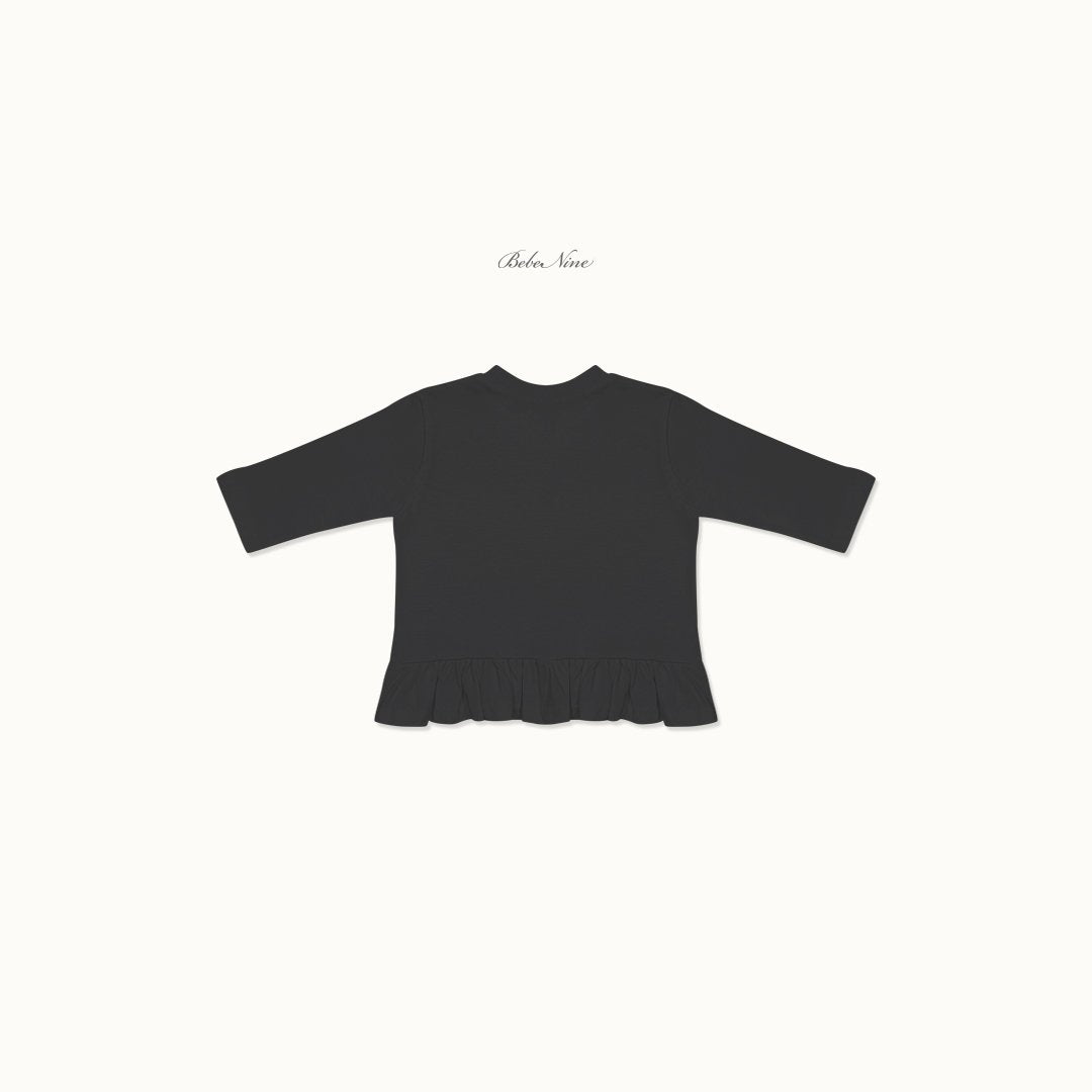［bebenine］Basic Ruffle Tee