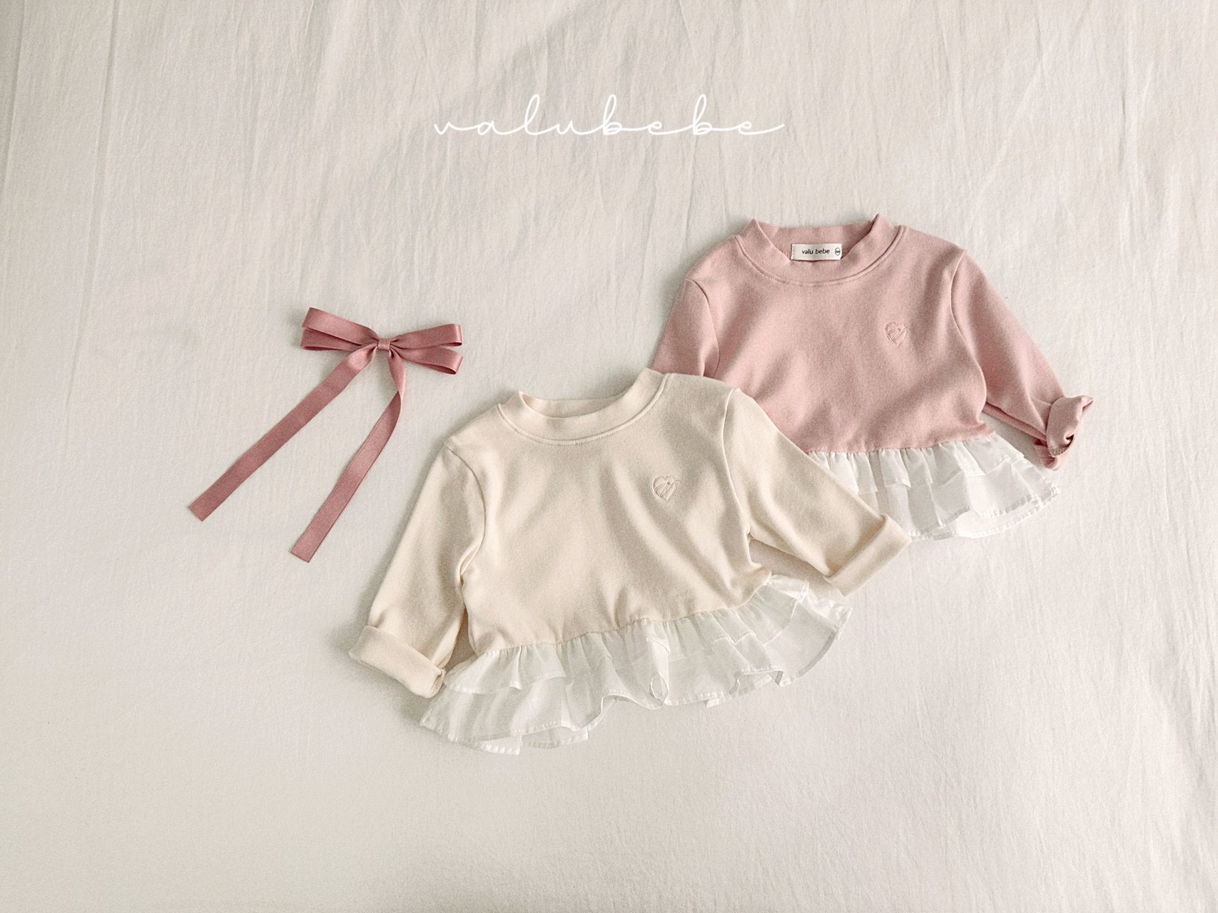 ［valubebe］Shirring cancan tee (baby)