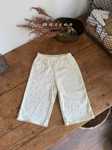 ［marron］Flower lace pants