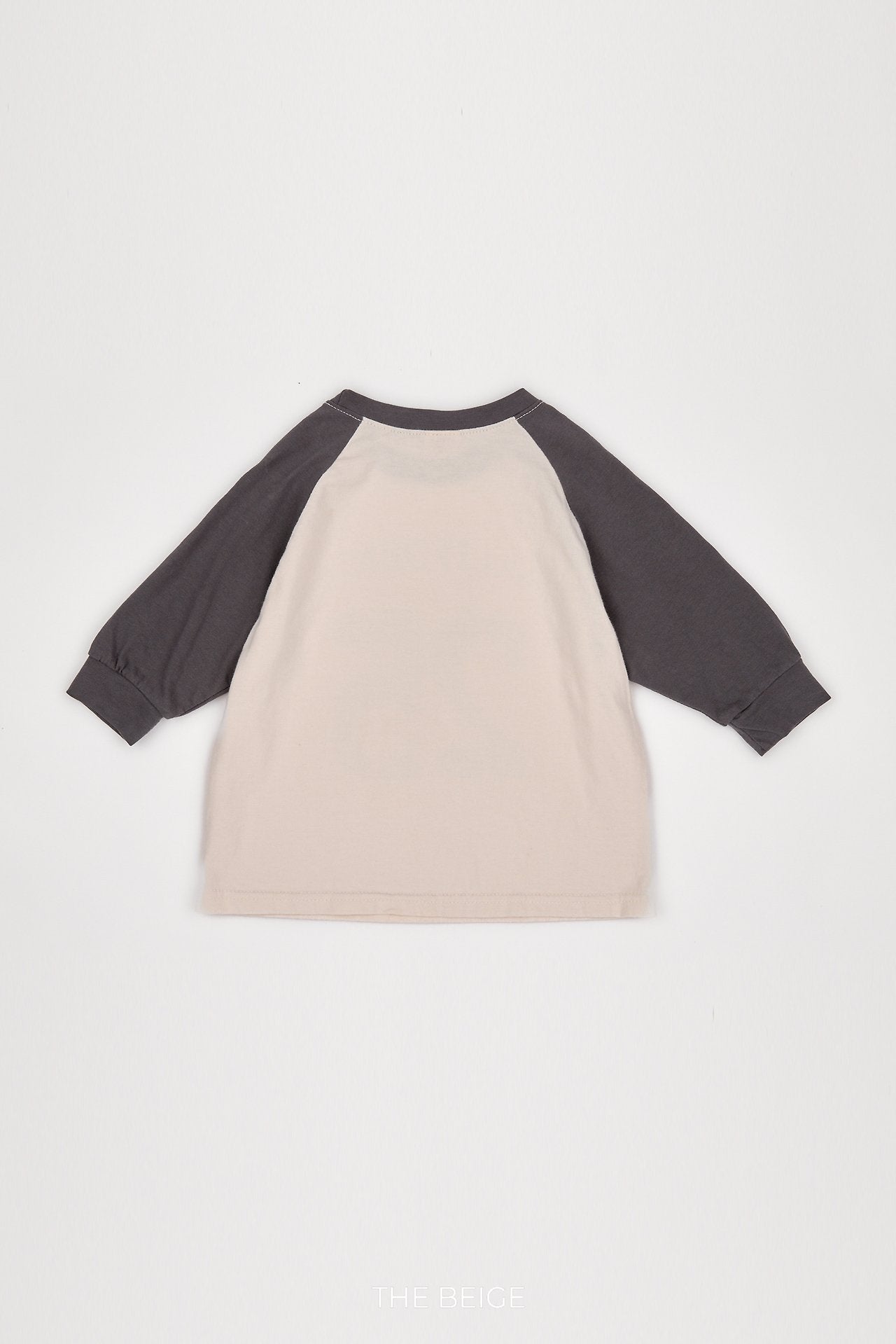 ［The beige］Colorblock Raglan Tee