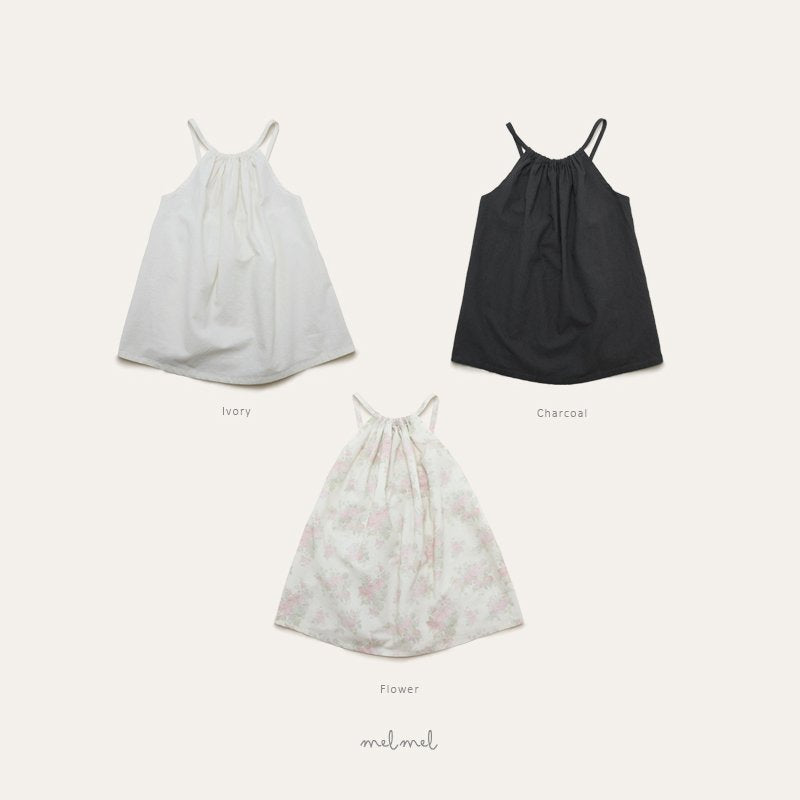 ［melmel］Summer linen one-piece