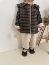 ［mimi market］Rona check sailor coat