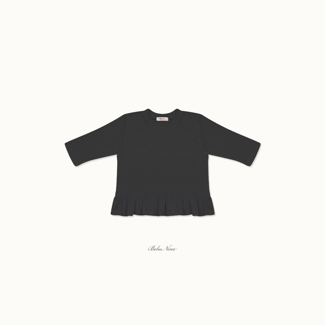 ［bebenine］Basic Ruffle Tee