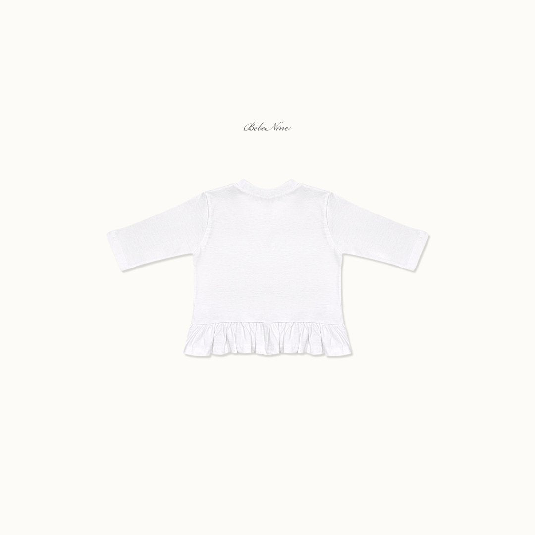 ［bebenine］Basic Ruffle Tee