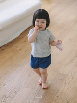 ［melmel］Flower rib tee