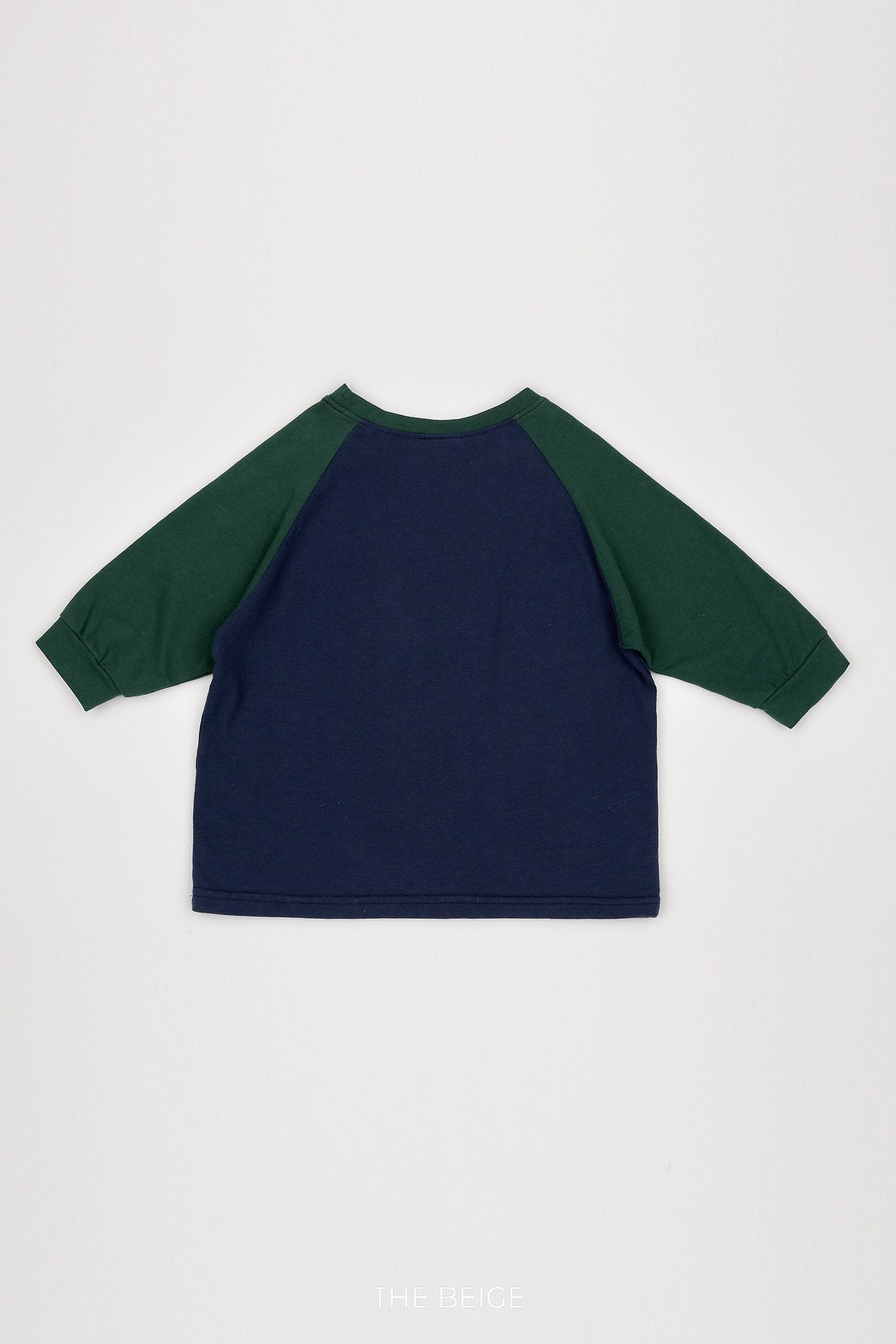 ［The beige］Colorblock Raglan Tee