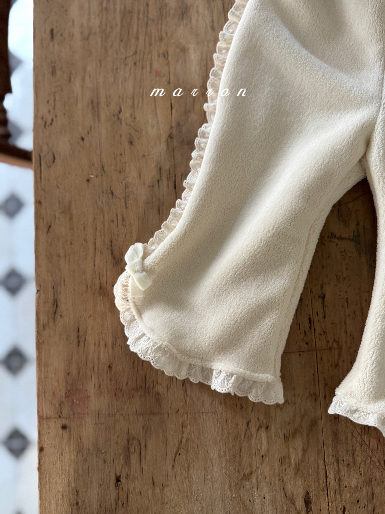 ［marron］Bunny flace lace pants