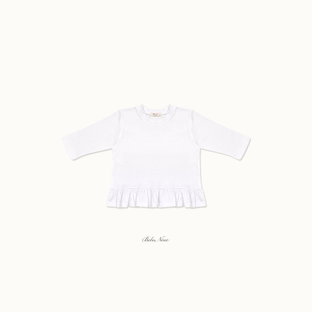 ［bebenine］Basic Ruffle Tee