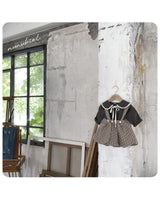 ［nunubiel］Bibi sailor ribbon blouse (kids)
