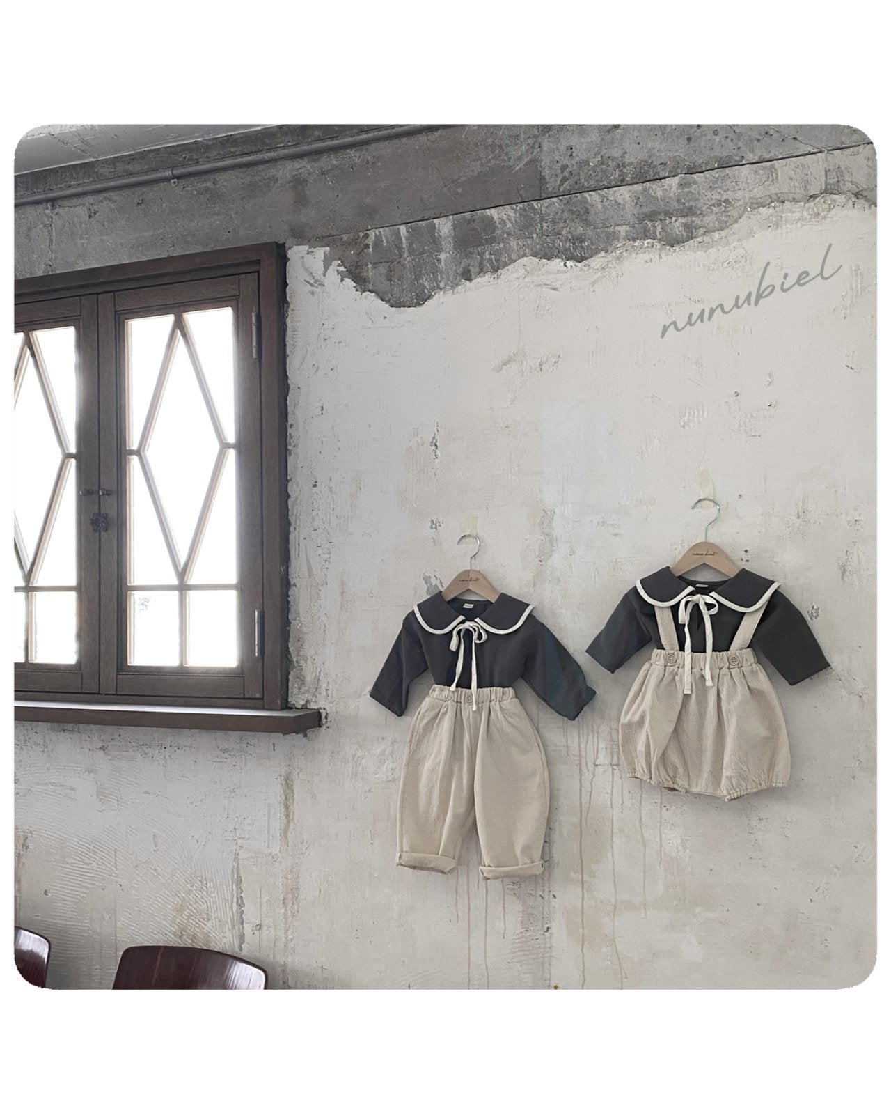 ［nunubiel］Bibi sailor ribbon blouse (kids)