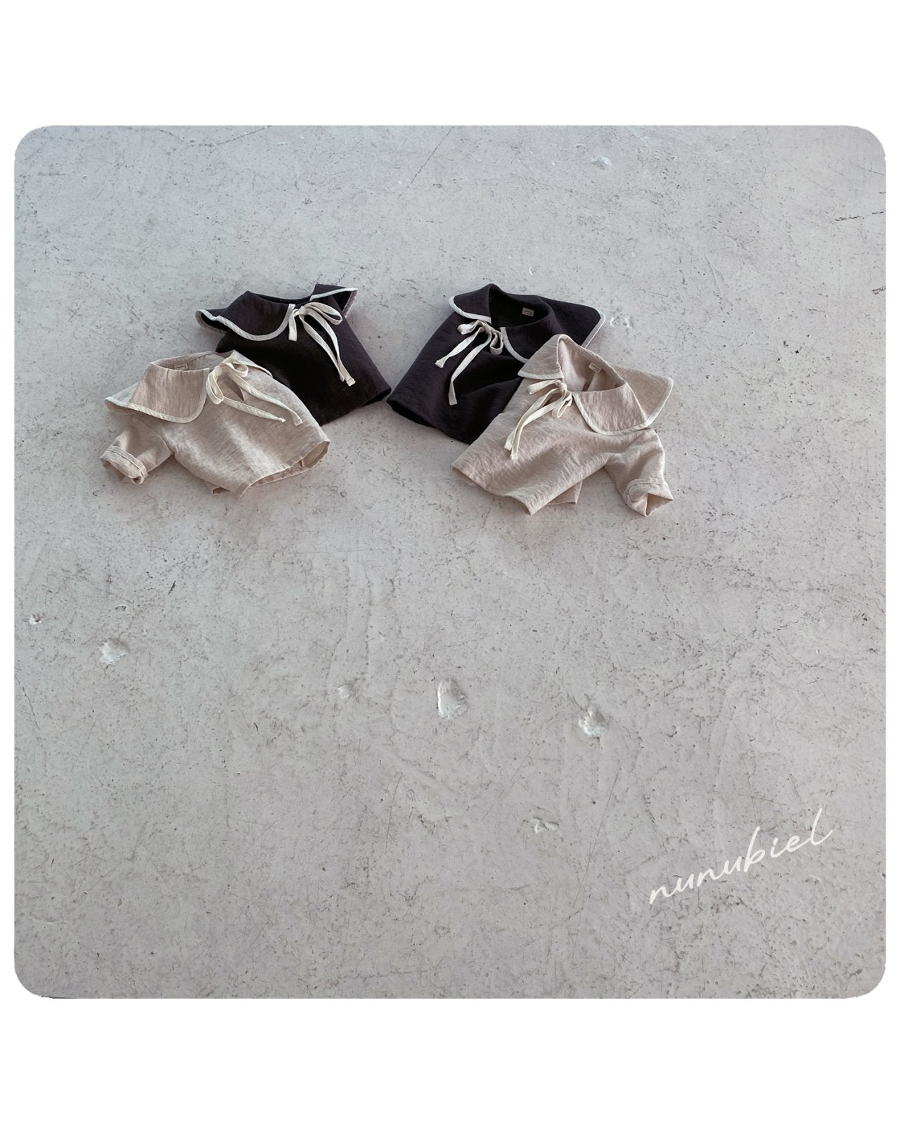 ［nunubiel］Bibi sailor ribbon blouse (kids)