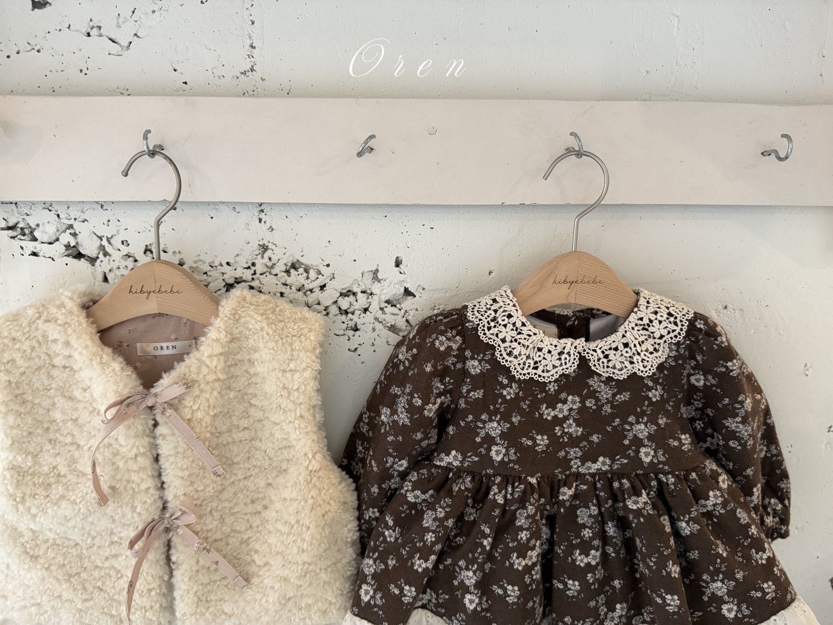 ［OREN］Selena flower padding rompers (1oz)