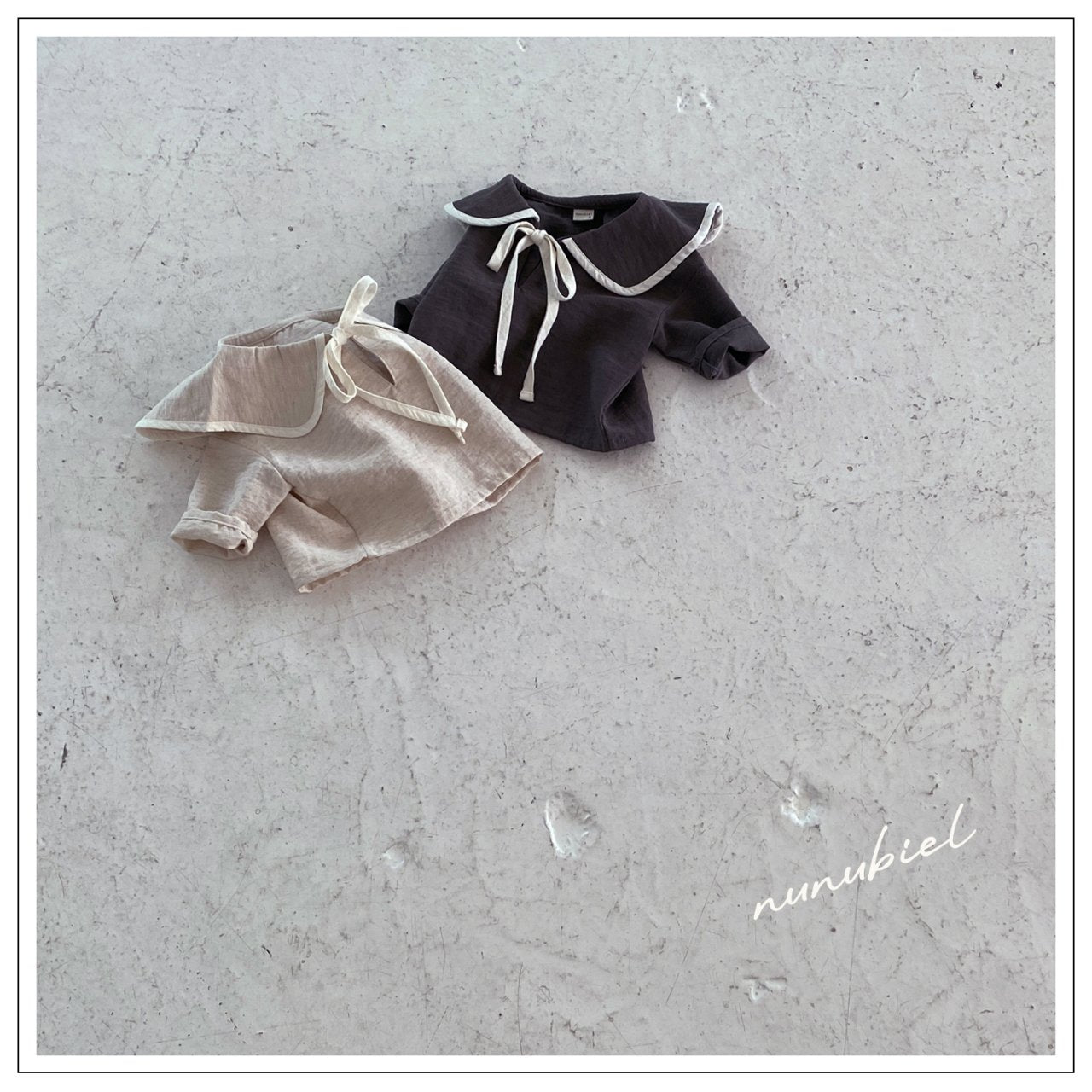 ［nunubiel］Bibi sailor ribbon blouse (kids)