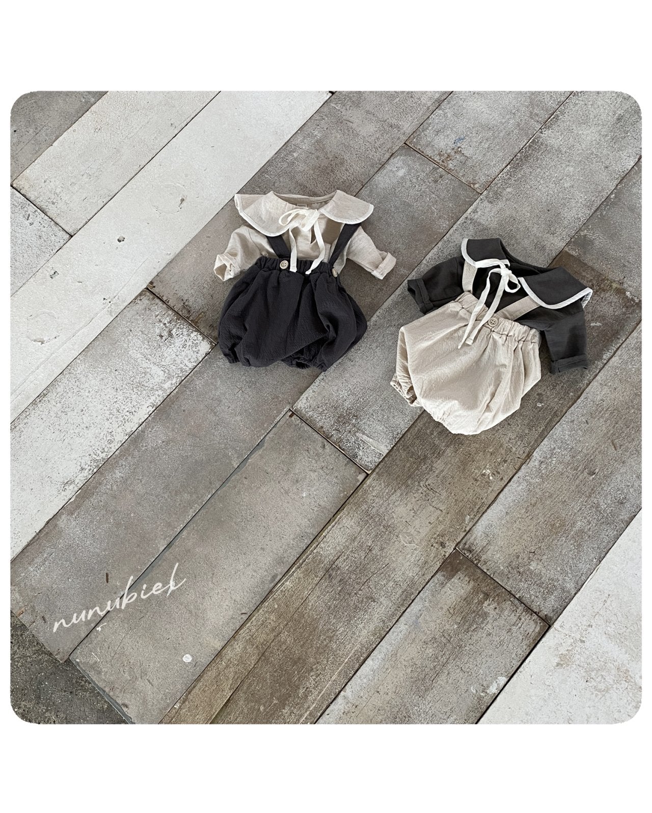［nunubiel］Bibi sailor ribbon blouse (baby)