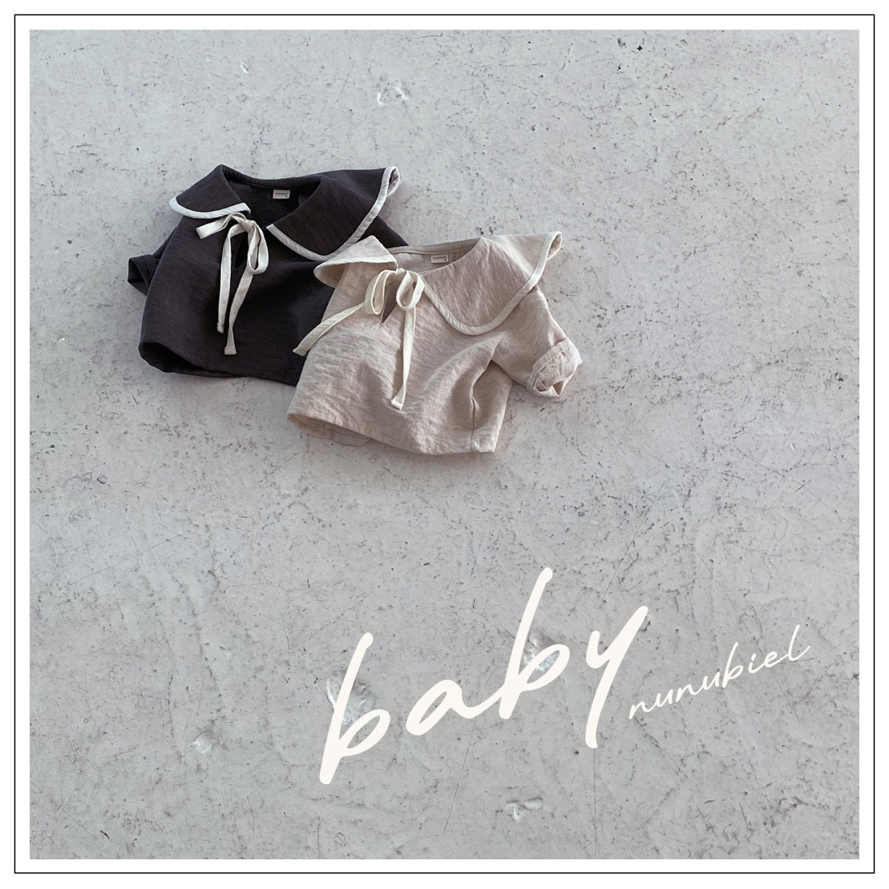 ［nunubiel］Bibi sailor ribbon blouse (baby)