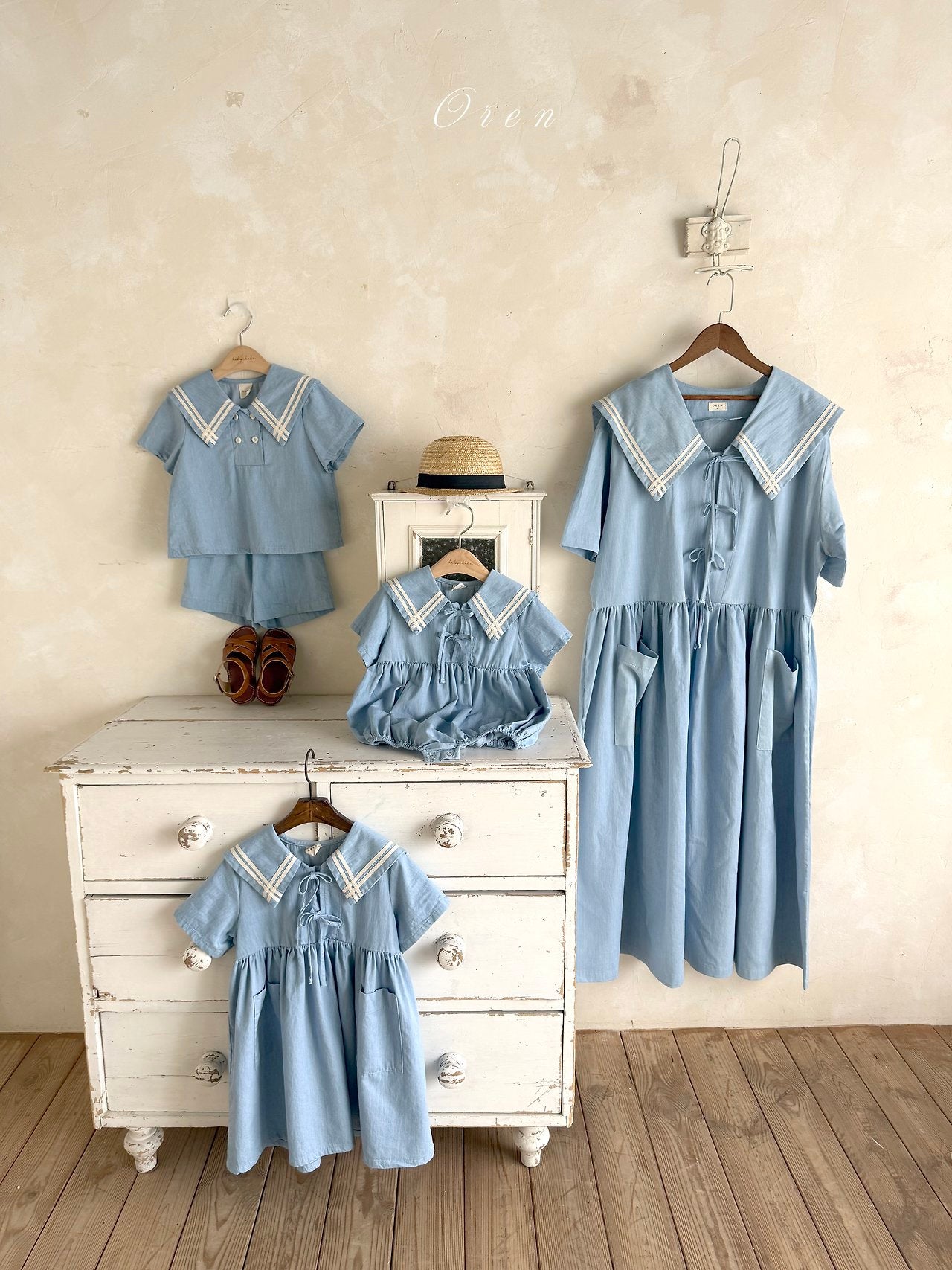 ［OREN］Mare sailor rompers