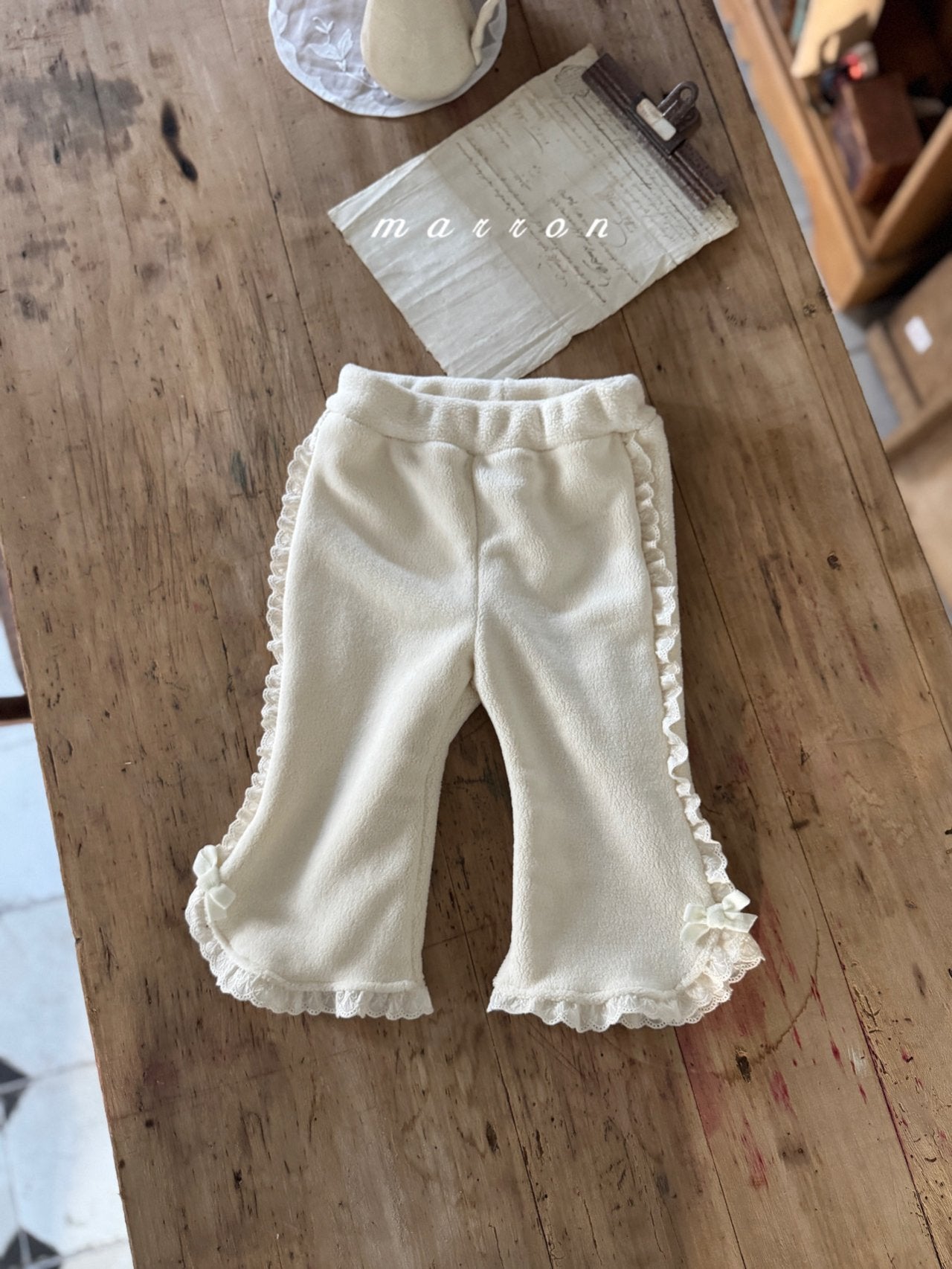 ［marron］Bunny flace lace pants