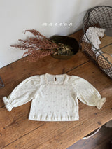 ［marron］Flower puff tops