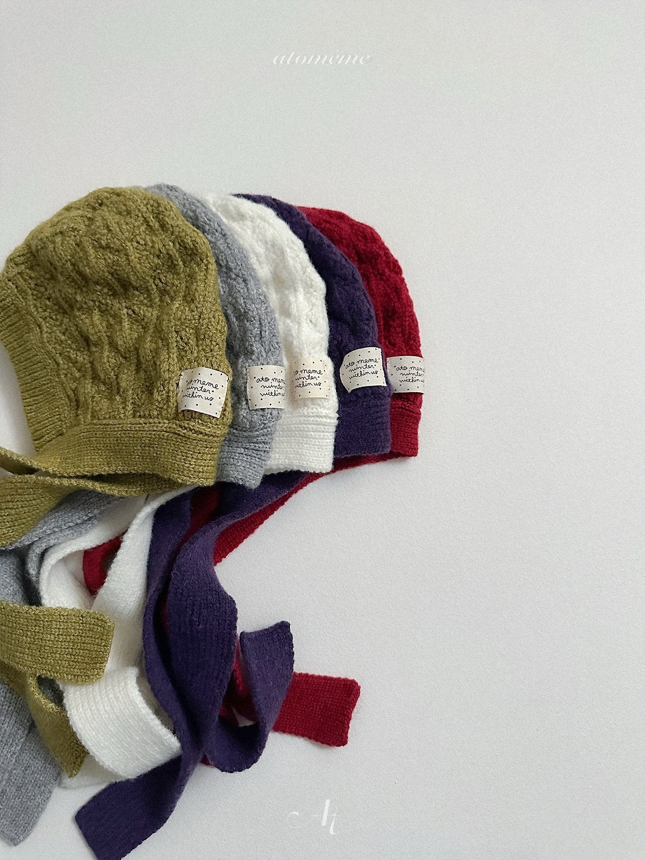 [atomeme] Knit Muffler Bonnet