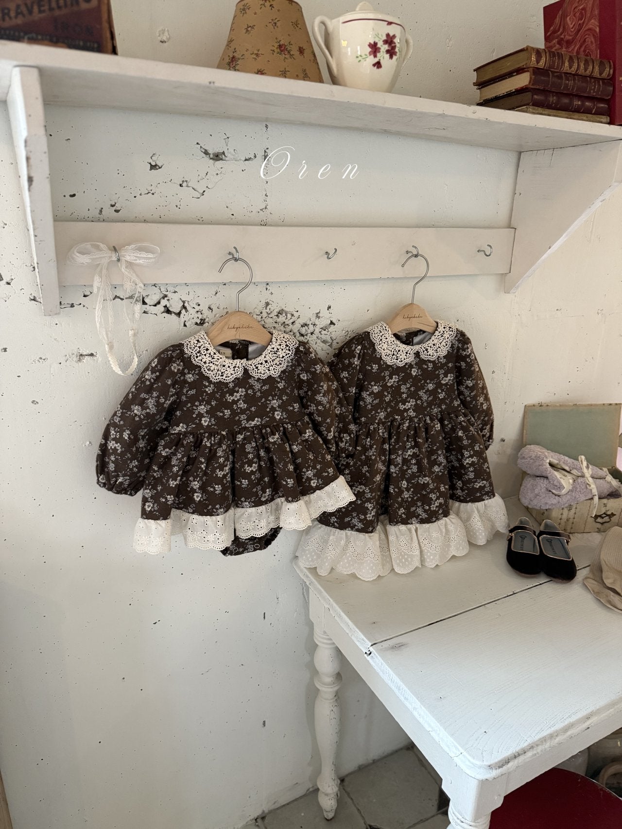 ［OREN］Selena flower padding one-piece (1oz)