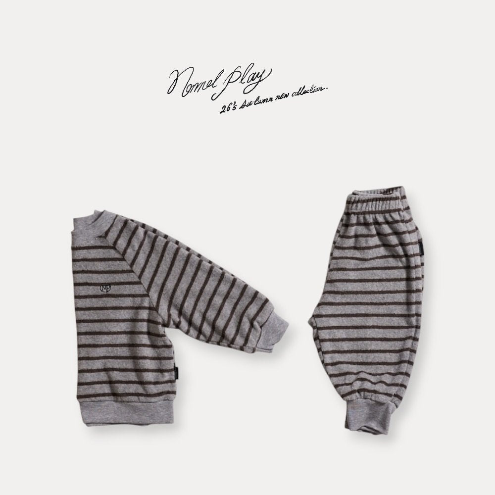 ［normalplay］Melody Stripe Jogger Pants