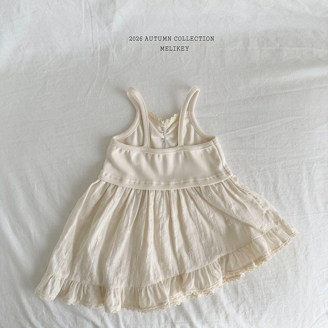 ［Melikey］Ballet frill camisole one-piece