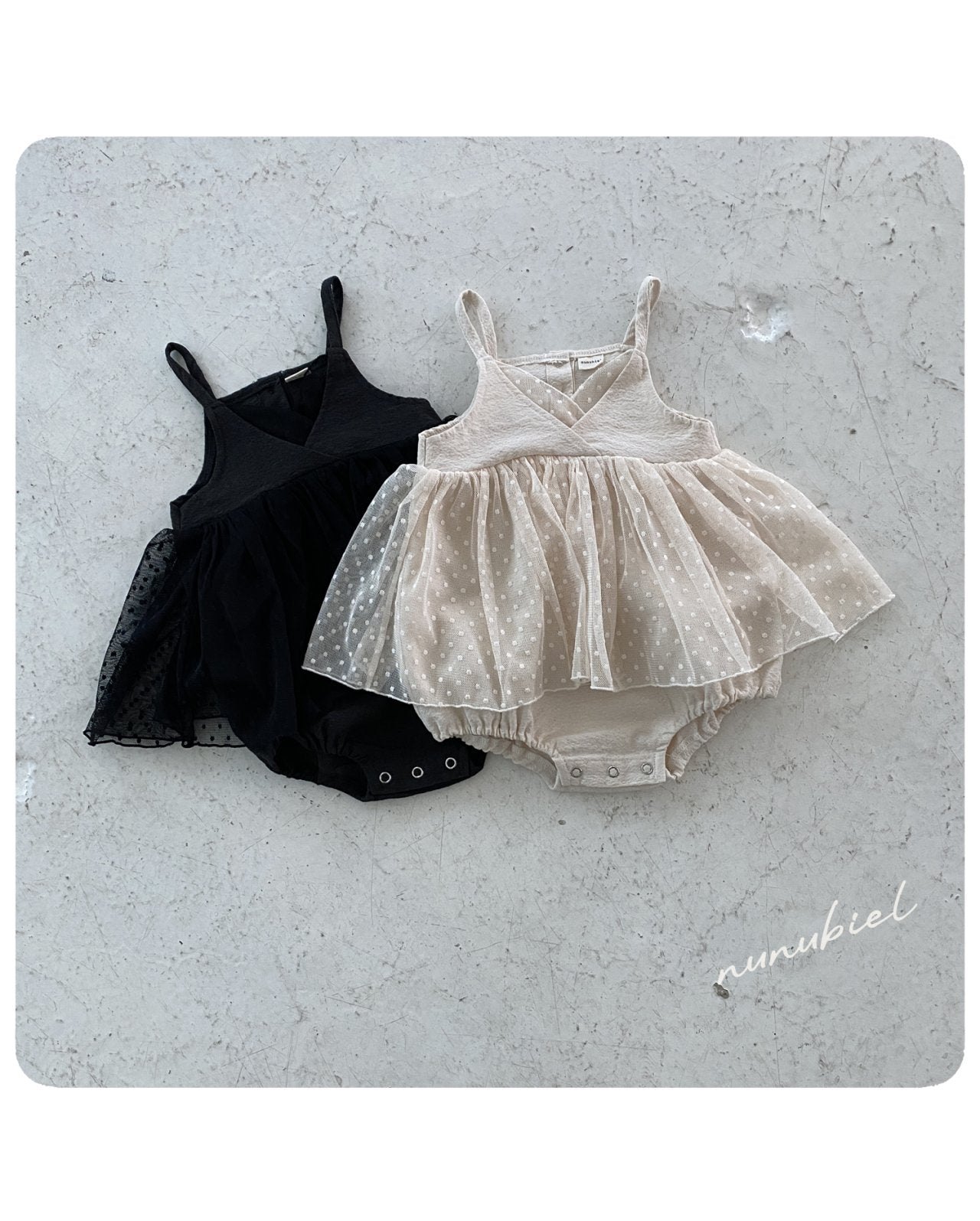 ［nunubiel］Coco dot rompers (baby)