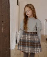 ［ROSETTE］Cocoa check skirt