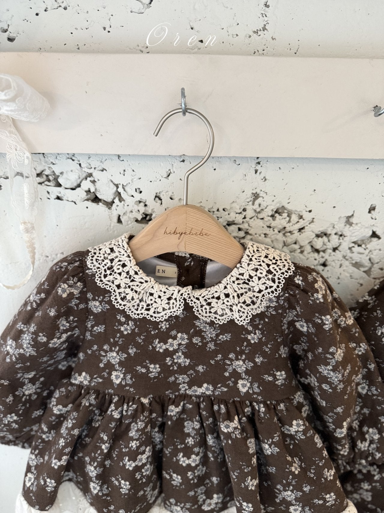 ［OREN］Selena flower padding rompers (1oz)