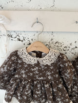 ［OREN］Selena flower padding rompers (1oz)