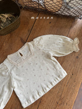 ［marron］Flower puff tops