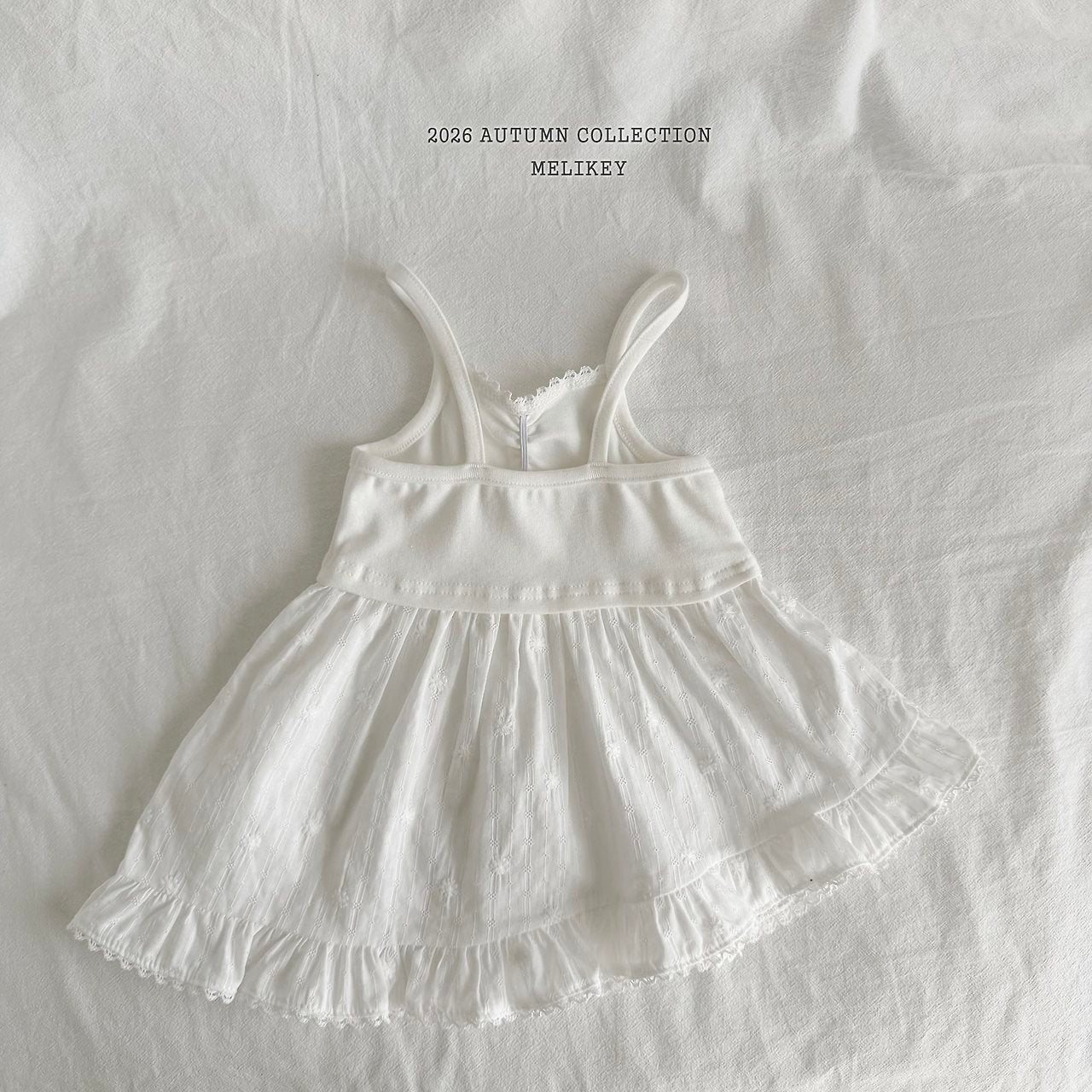 ［Melikey］Ballet frill camisole one-piece