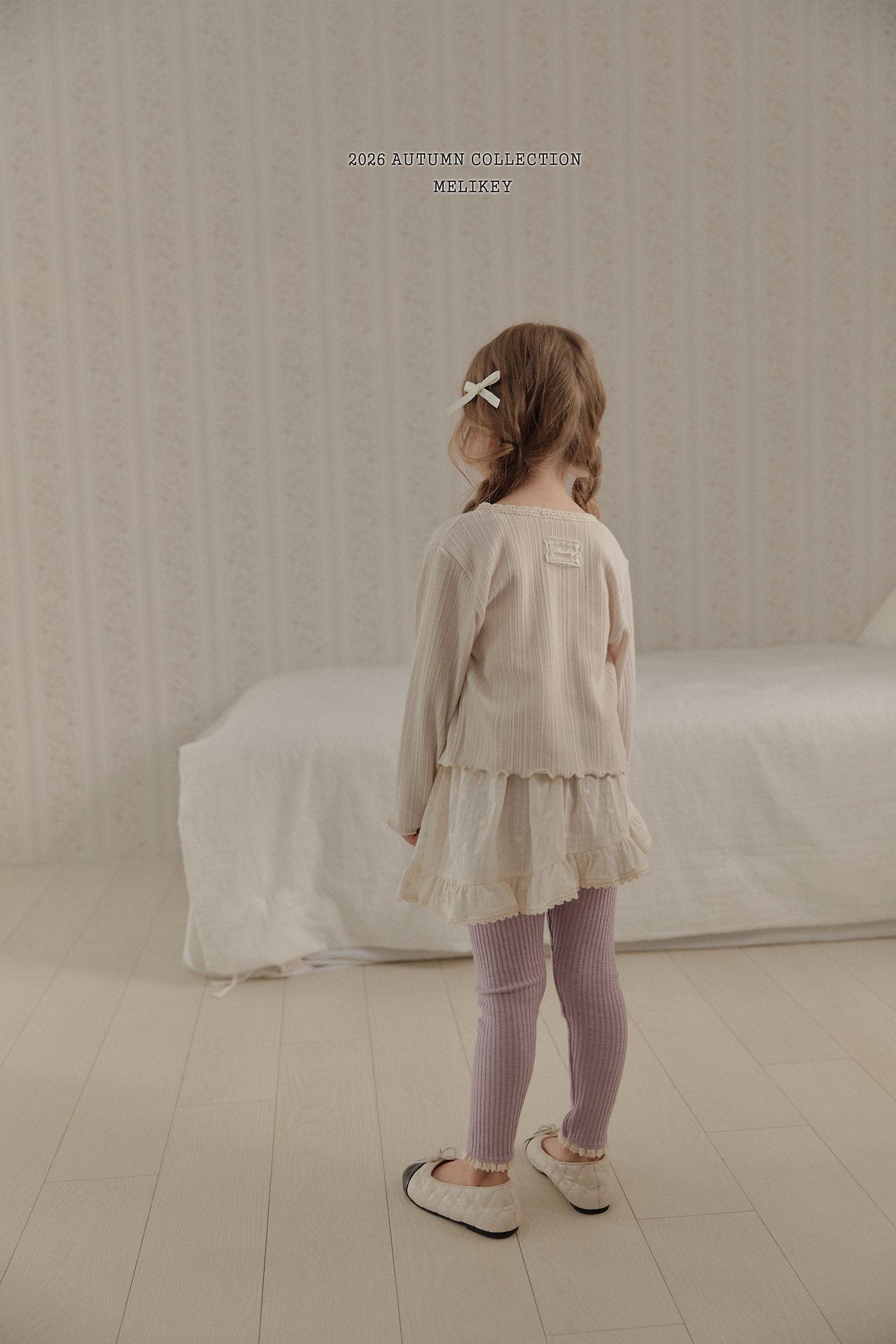 ［Melikey］Ballet frill camisole one-piece