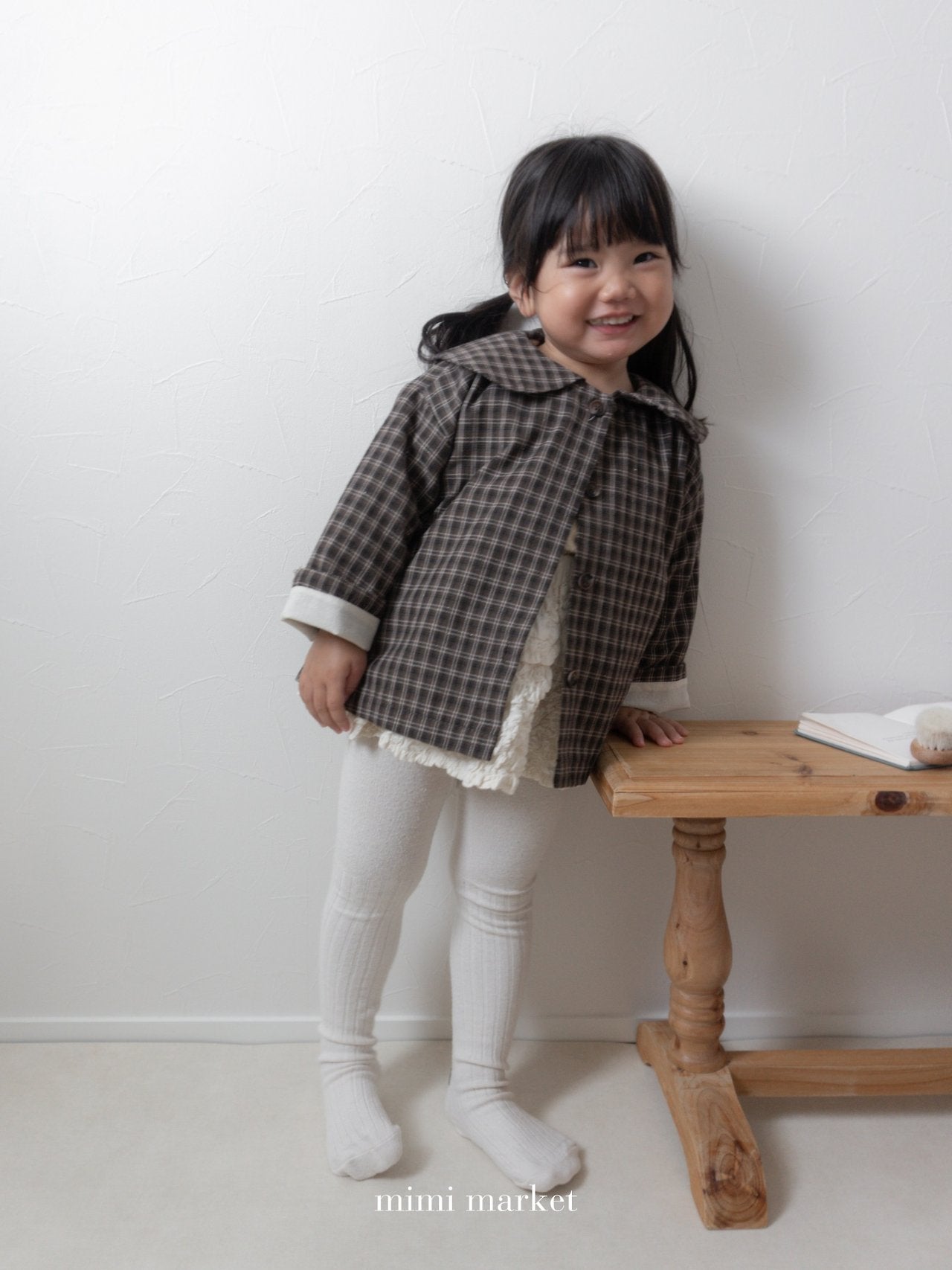 ［mimi market］Rona check sailor coat