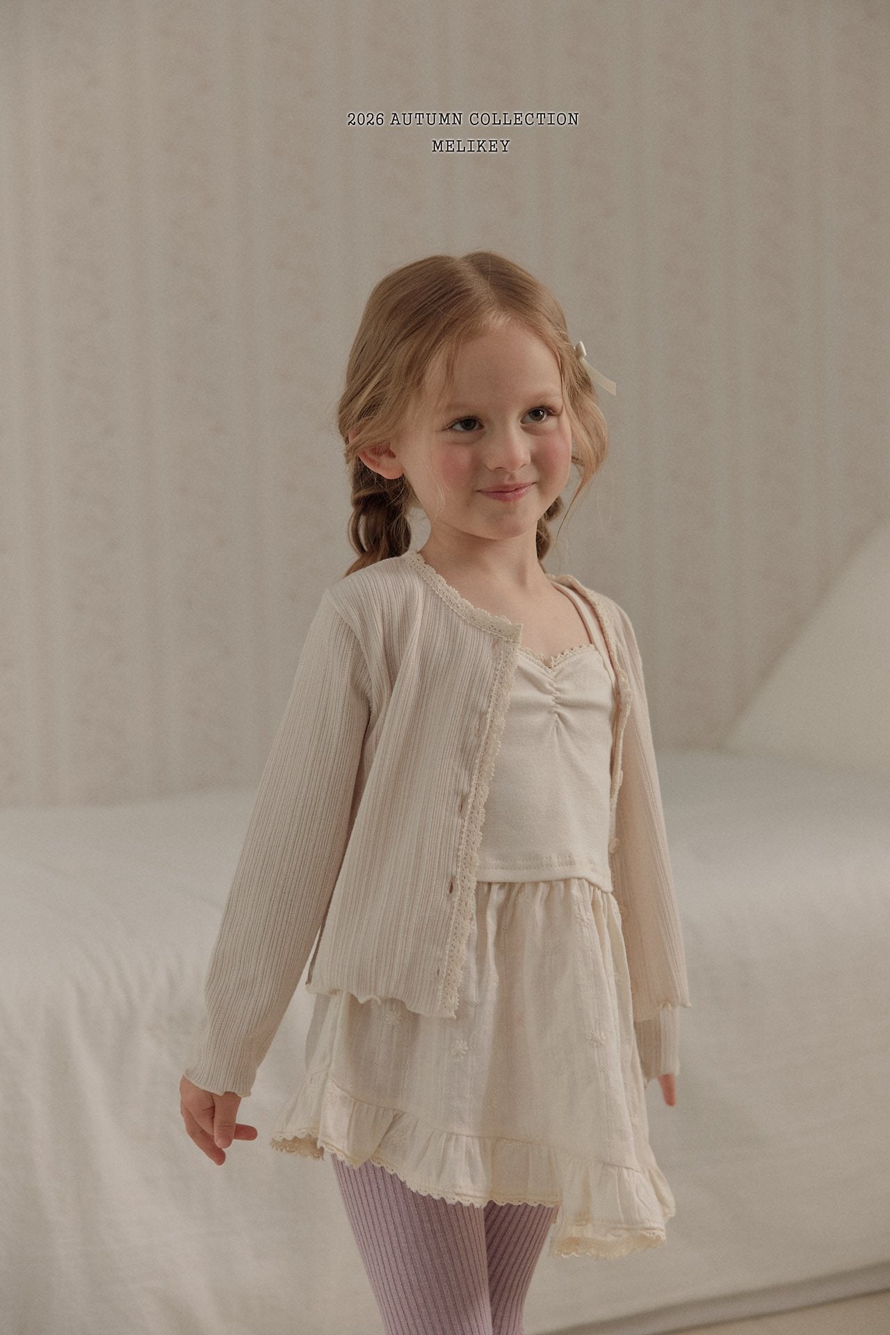 ［Melikey］Ballet frill camisole one-piece