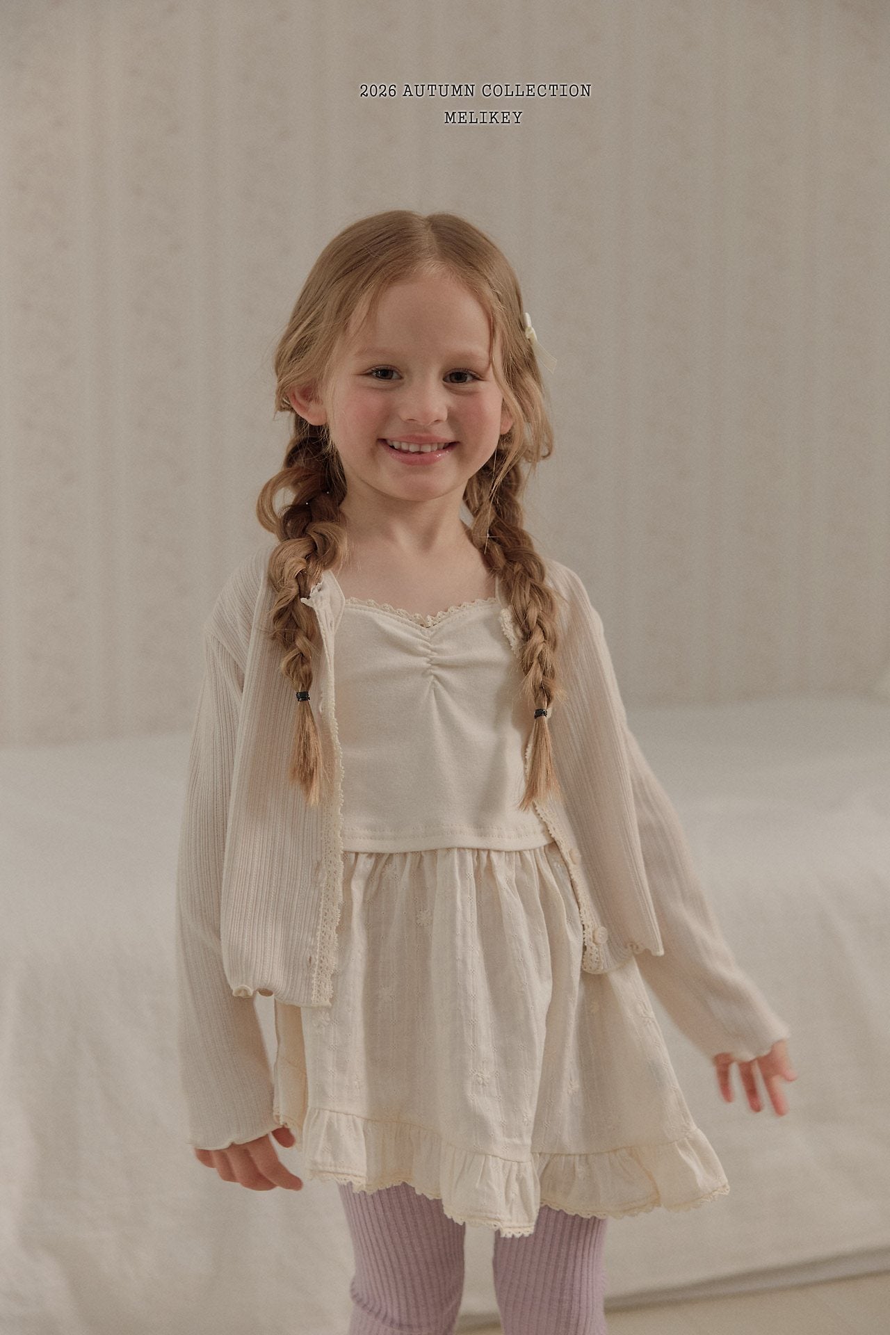 ［Melikey］Ballet frill camisole one-piece