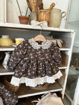 ［OREN］Selena flower padding rompers (1oz)