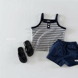 ［Bonito］Stripe sleeveless tee