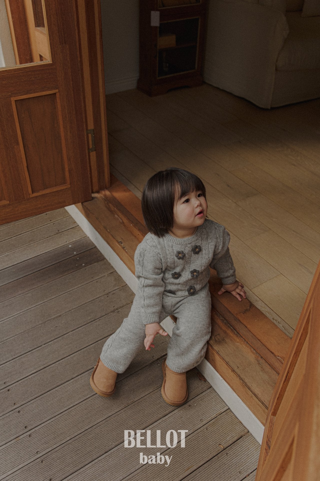 ［BELLOT］Berry cashmere knit pants (baby)