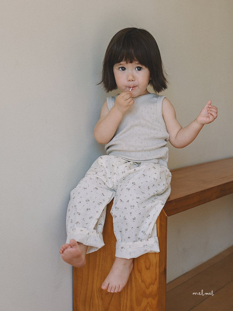 ［melmel］Flower pants