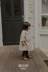 ［BELLOT］Peach check one-piece (baby)