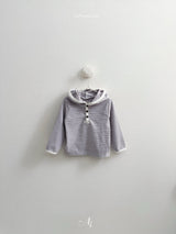 [atomeme] Caramel Stripe Hoodie