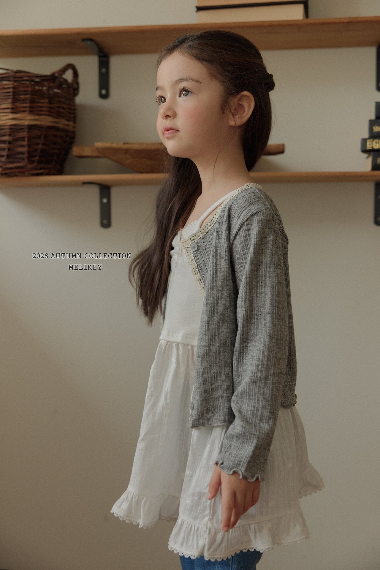 ［Melikey］Ballet frill camisole one-piece