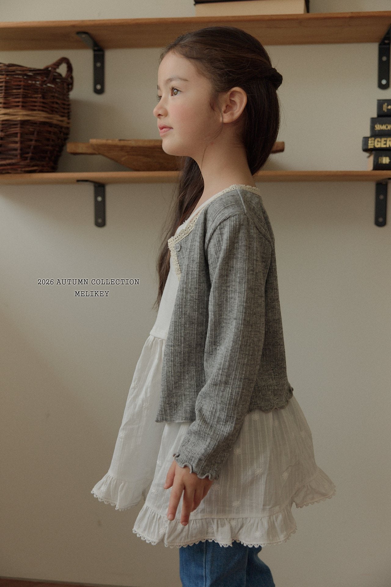 ［Melikey］Ballet frill camisole one-piece