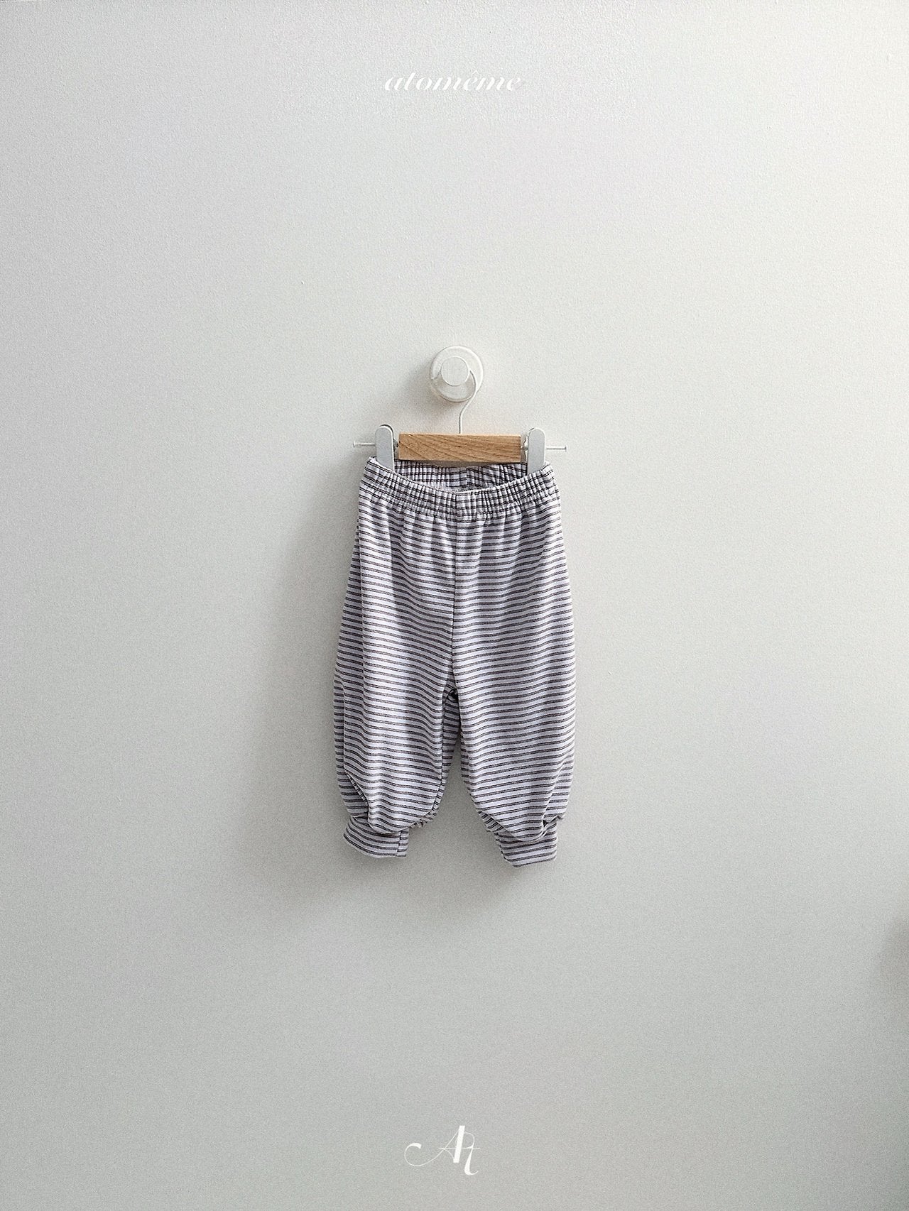 [atomeme] Caramel Stripe Pants